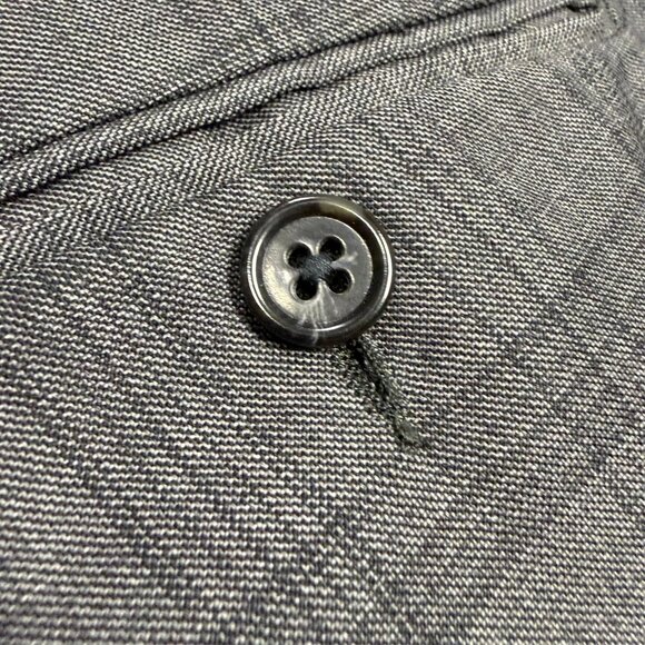 Mens Plaid Dress Pants Grey Wool Trousers 38x30 - Picture 6 of 6